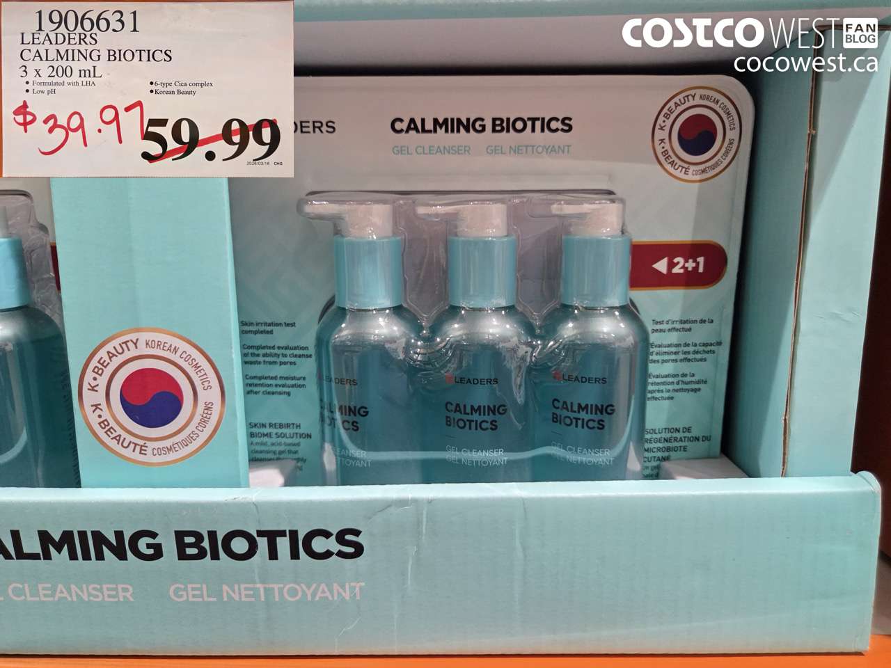 1906631 LEADERS CALMING BIOTICS 3 X 200 ML $39.97