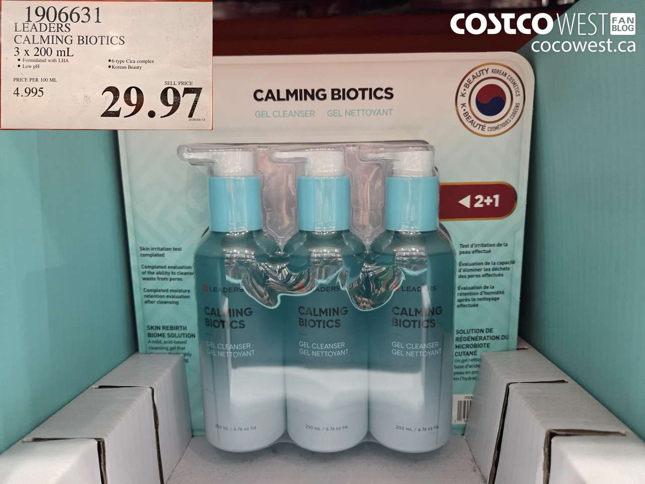 1906631 LEADERS CALMING BIOTICS 3 X 200 ML $29.97
