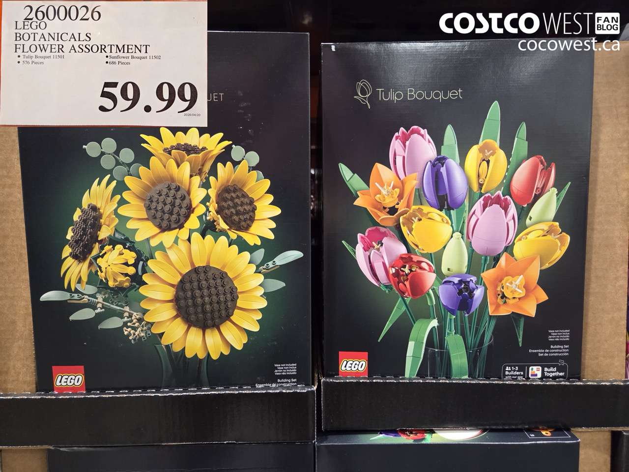 2600026 LEGO BOTANICALS FLOWER ASSORTMENT $59.99
