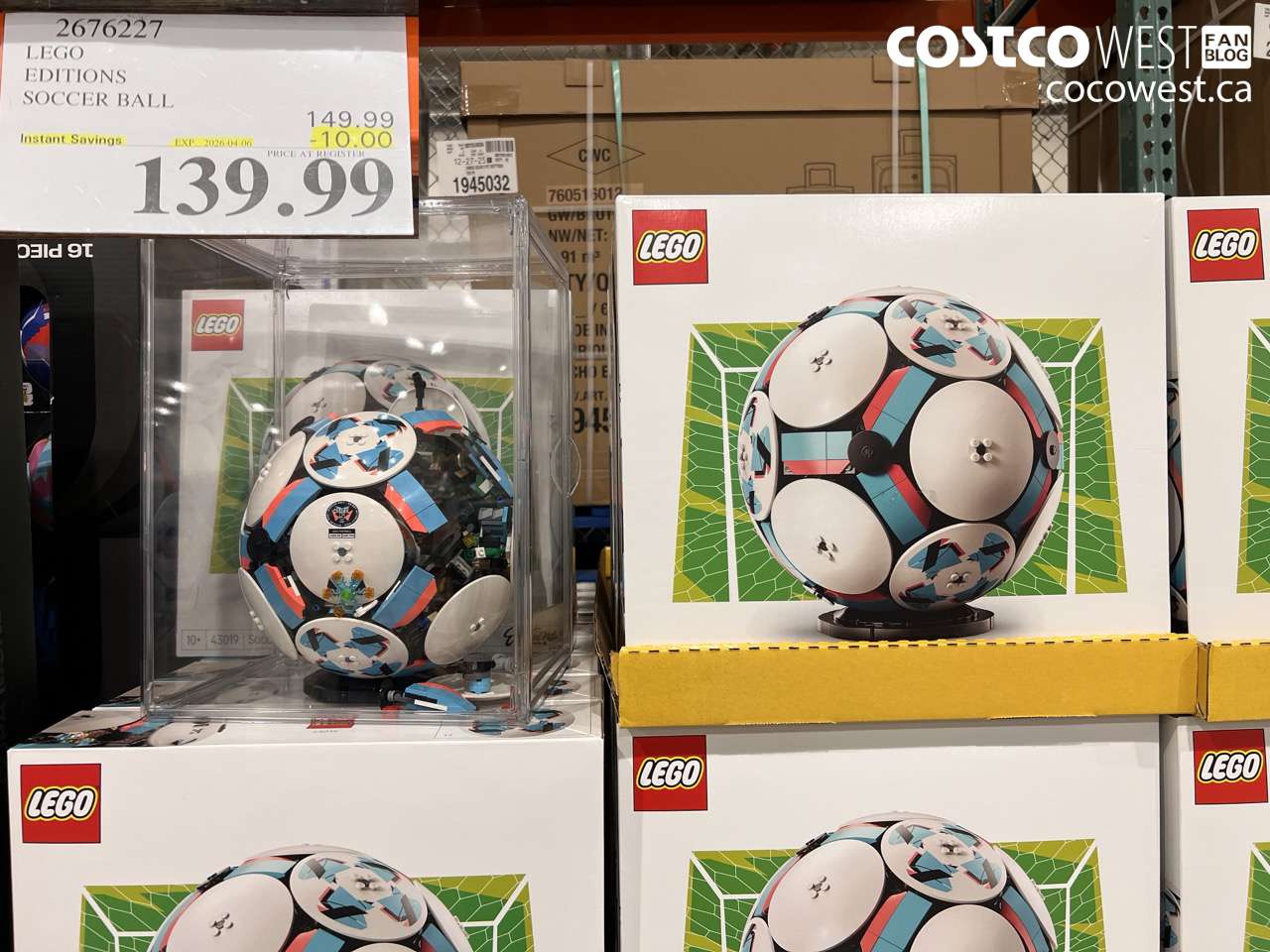 2676227 LEGO EDITIONS SOCCER BALL ($10.00 INSTANT SAVINGS EXPIRES ON 2026-04-06) $139.99