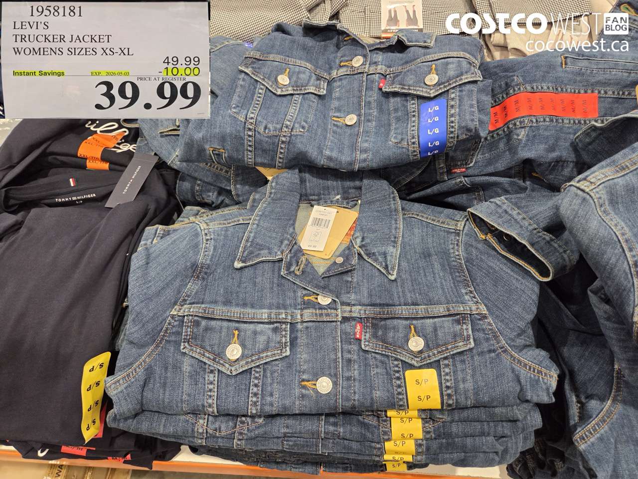 1958181 LEVI'S TRUCKER JACKET WOMENS SIZES XS-XL ($10.00 INSTANT SAVINGS EXPIRES ON 2026-05-03) $39.99