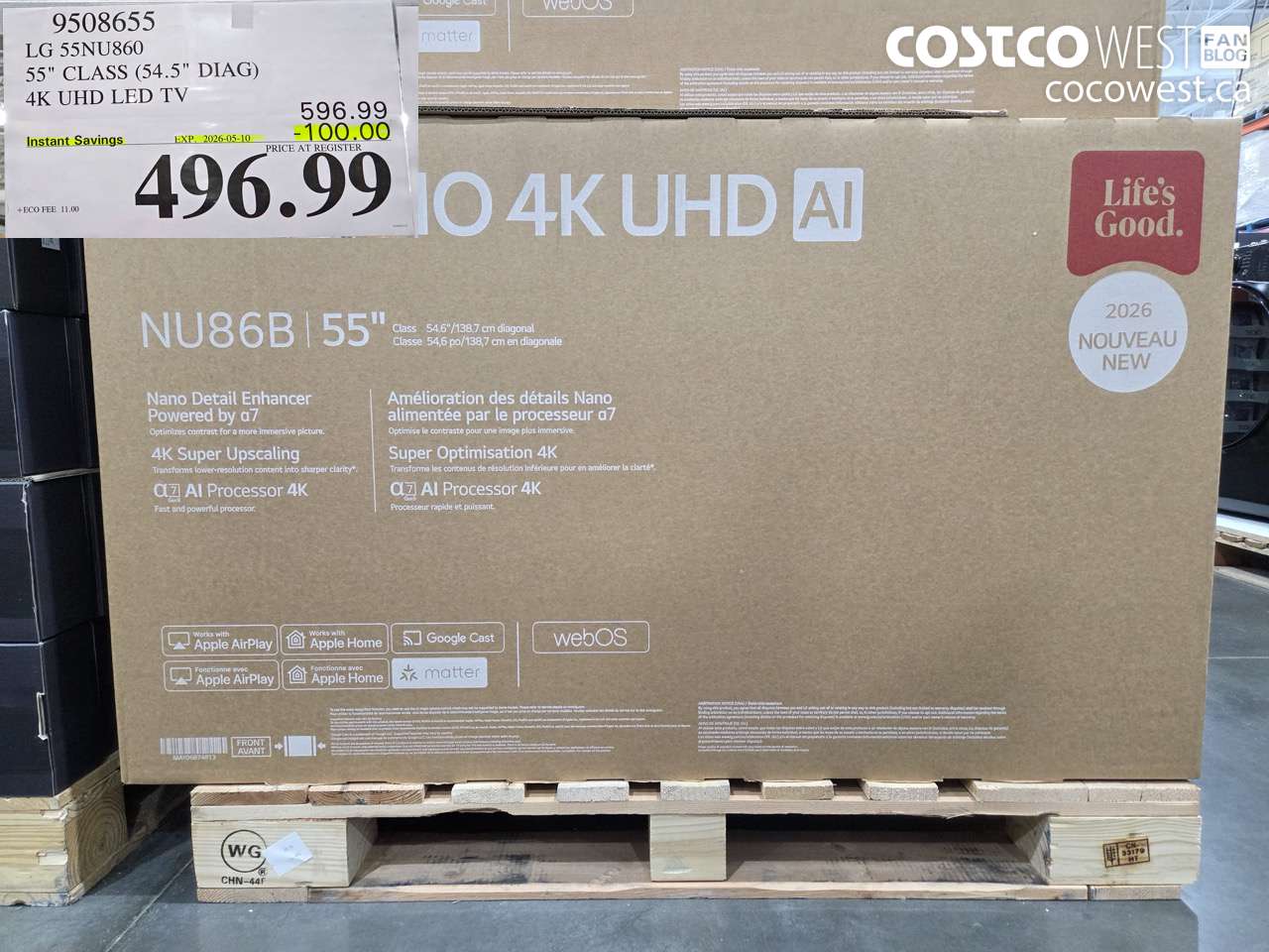 9508655 LG 55NU860 55
