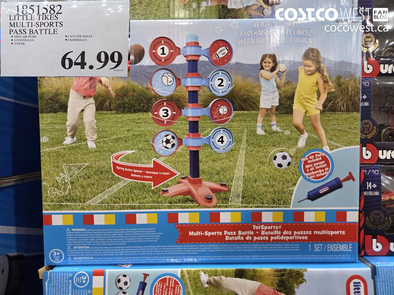 1851582 LITTLE TIKES MULTI-SPORTS PASS BATTLE $64.99