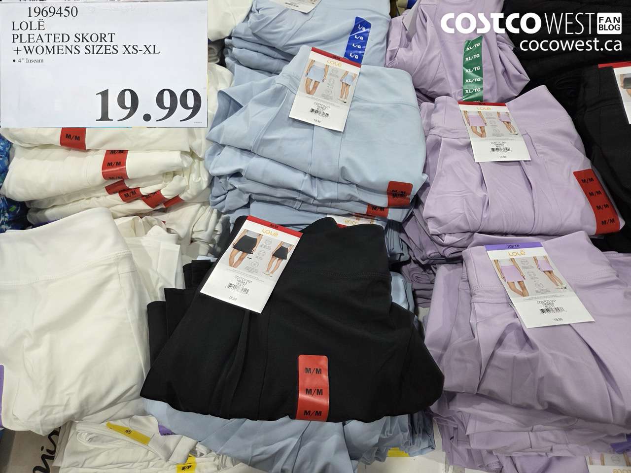 1969450 LOLË PLEATED SKORT + WOMENS SIZES XS-XL $19.99