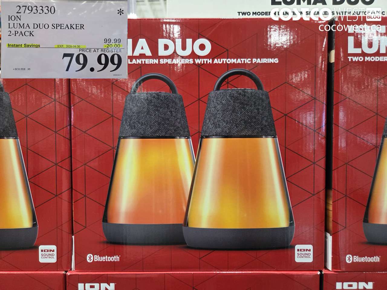 2793330 LUMA DUO SPEAKER 2-PACK ($20.00 INSTANT SAVINGS EXPIRES ON 2026-04-30) $79.99