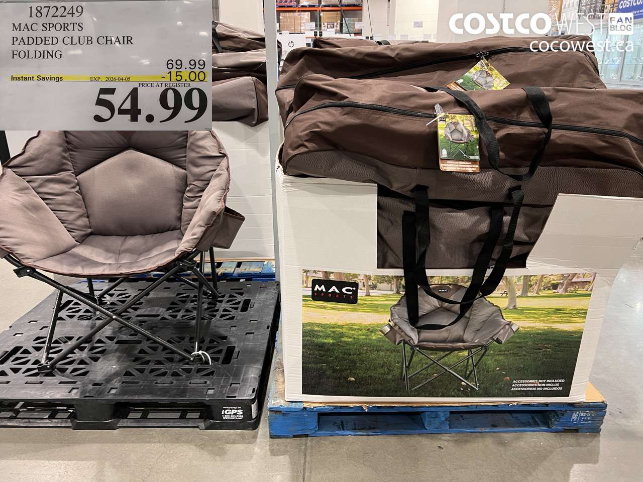 1872249 MAC SPORTS PADDED CLUB CHAIR FOLDING ($15.00 INSTANT SAVINGS EXPIRES ON 2026-04-05) $54.99