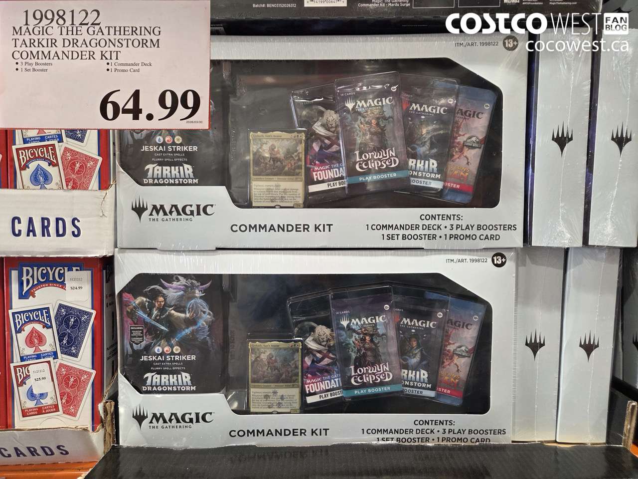 1998122 MAGIC THE GATHERING TARKIR DRAGONSTORM COMMANDER KIT $64.99