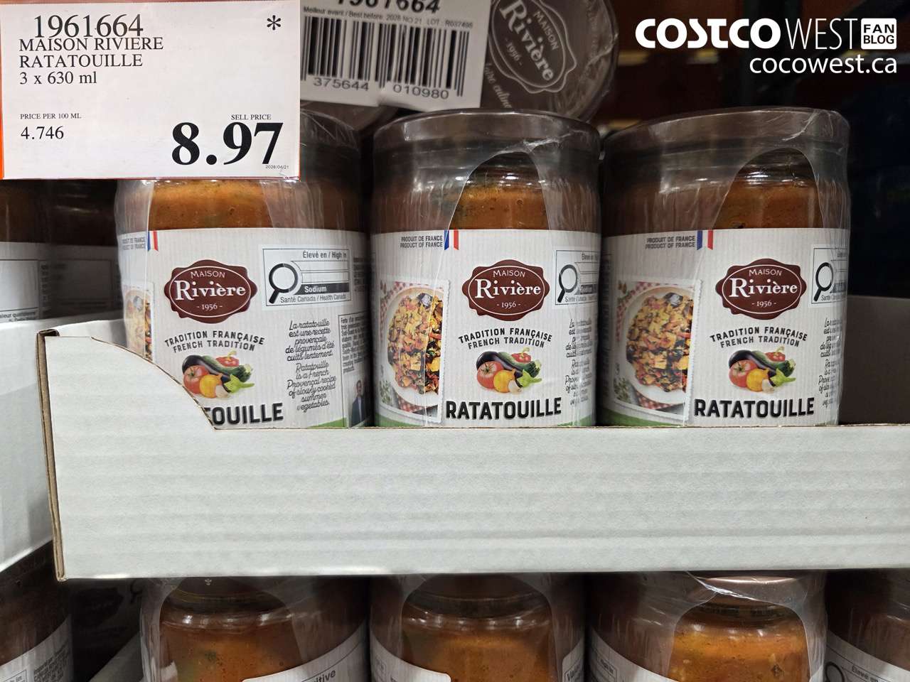 19616464 MAISON RIVIERE RATATOUILLE 3 X 630 ML $8.97