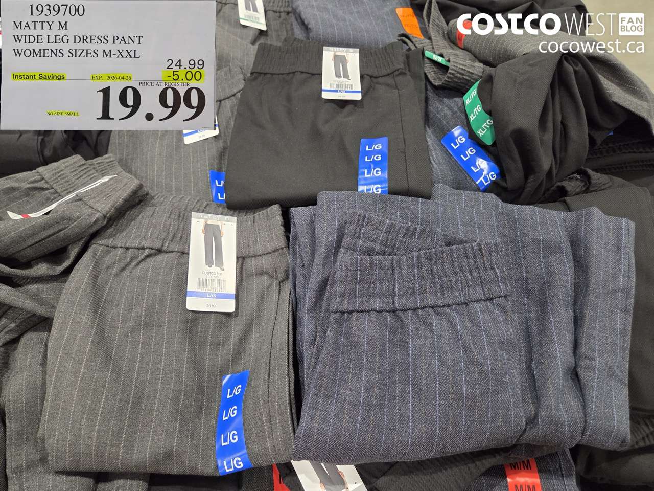 1939700 MATTY M WIDE LEG DRESS PANT WOMENS SIZES M-XXL ($5.00 INSTANT SAVINGS EXPIRES ON 2026-04-26) $19.99