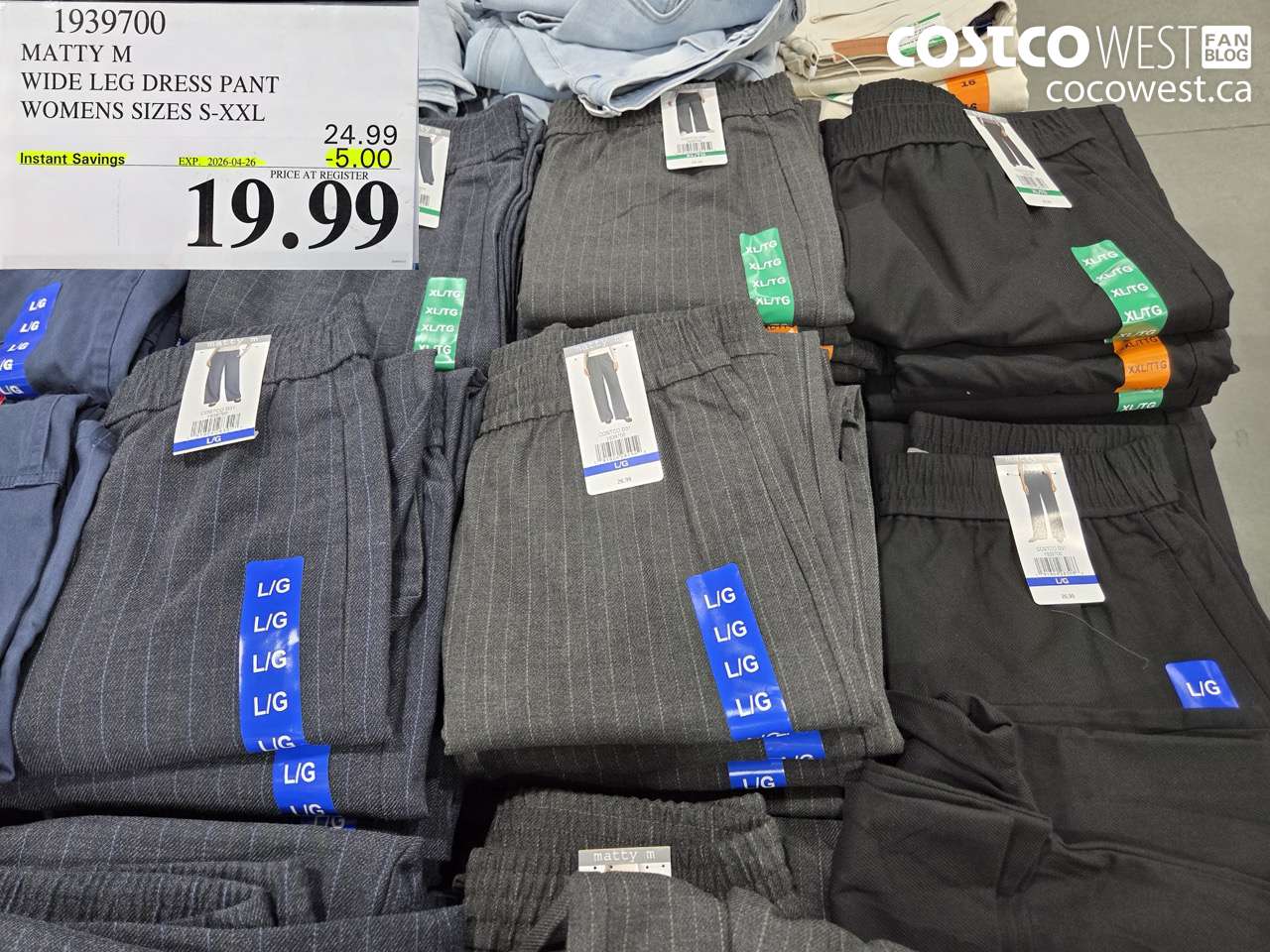 1939700 MATTY M WIDE LEG DRESS PANT WOMENS SIZES S-XXL ($5.00 INSTANT SAVINGS EXPIRES ON 2026-04-26) $19.99