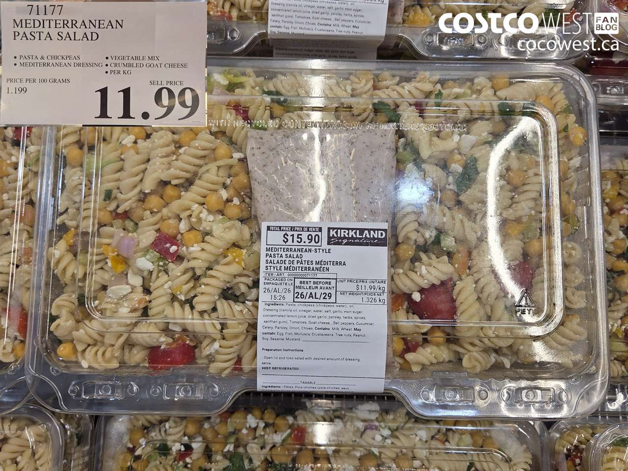 71177 MEDITERRANEAN PASTA SALAD $11.99