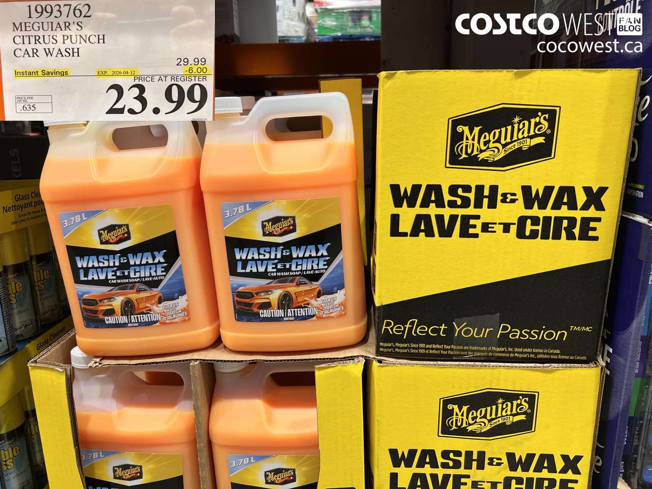 1993762 MEGUIAR'S CITRUS PUNCH CAR WASH ($6.00 INSTANT SAVINGS EXPIRES ON 2026-04-12) $23.99