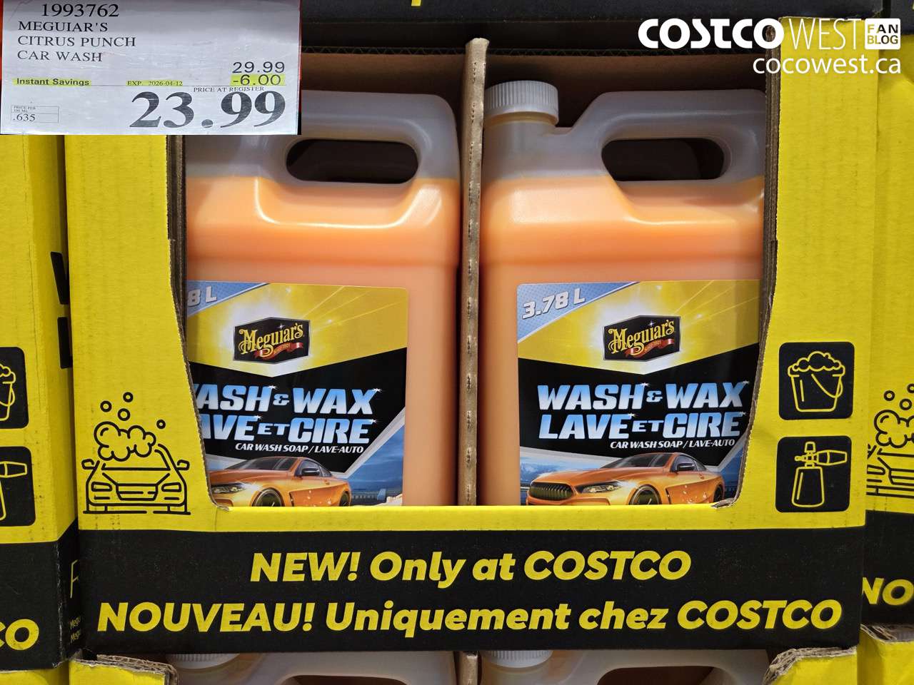 1993762 MEGUIAR'S CITRUS PUNCH CAR WASH ($6.00 INSTANT SAVINGS EXPIRES ON 2026-04-12) $23.99