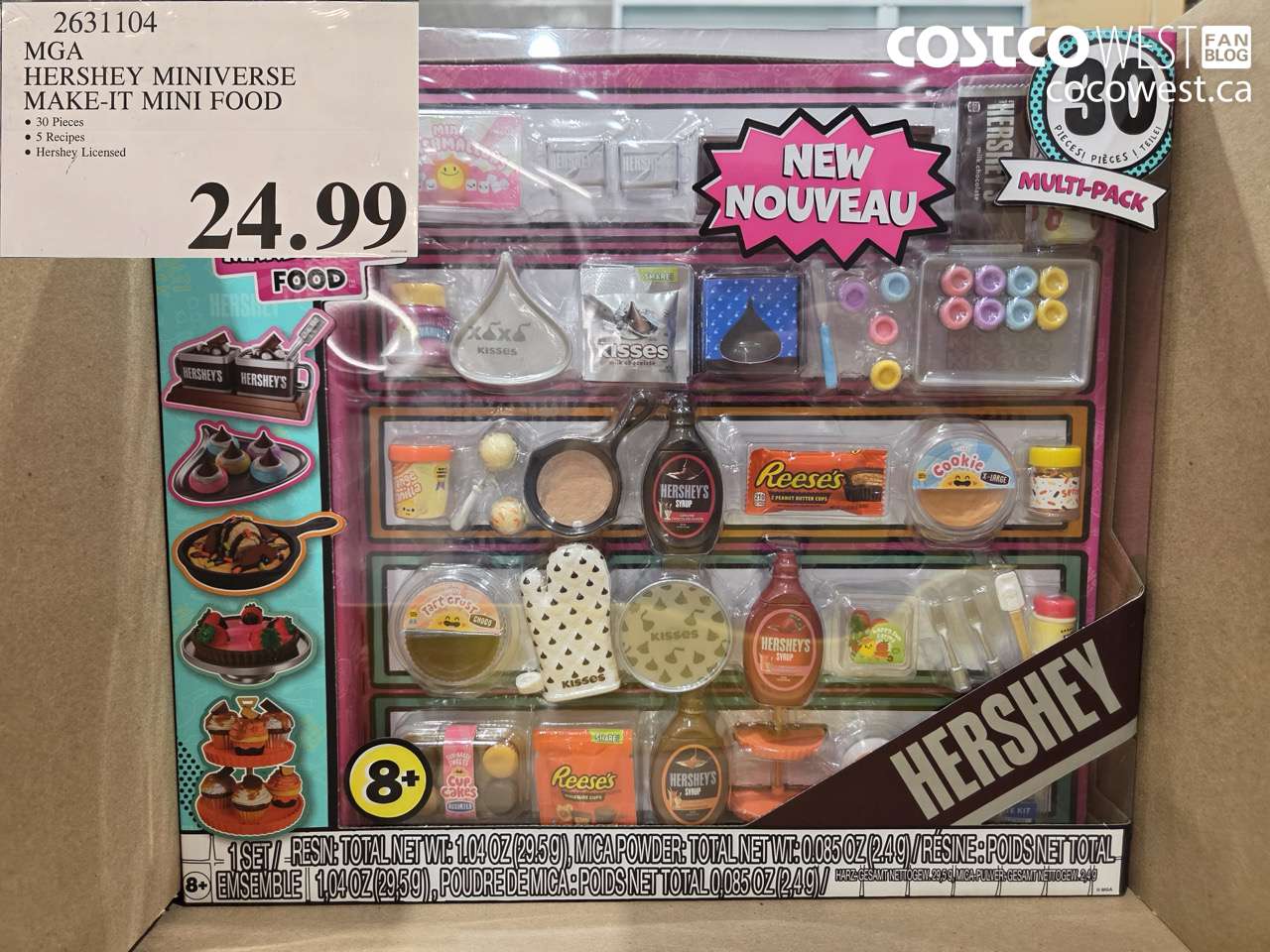 2631104 MGA HERSHEY MINIVERSE MAKE-IT MINI FOOD $24.99