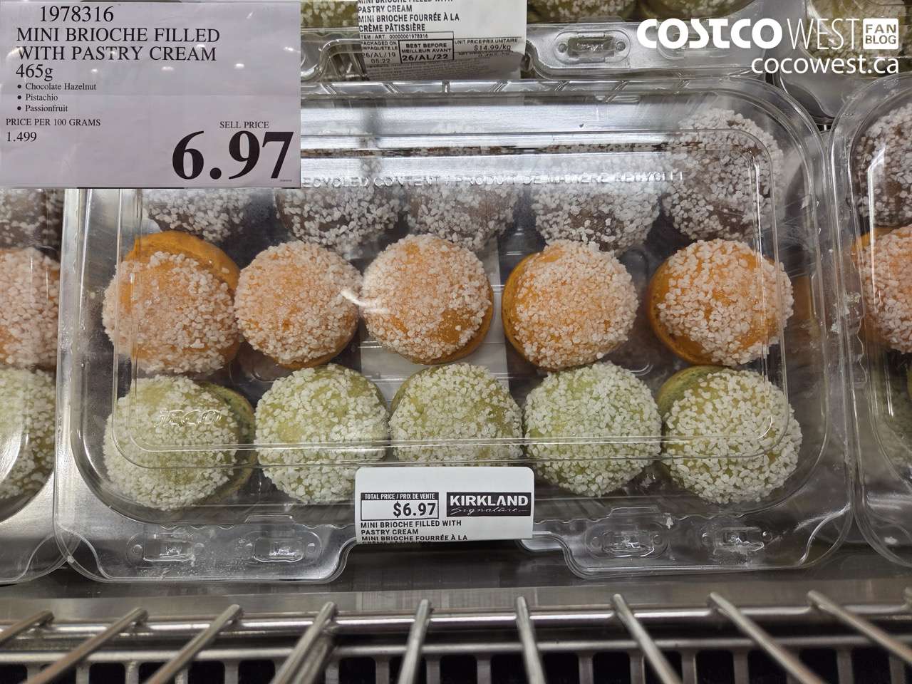 1978316 MINI BRIOCHE FILLED WITH PASTRY CREAM 465G $6.97