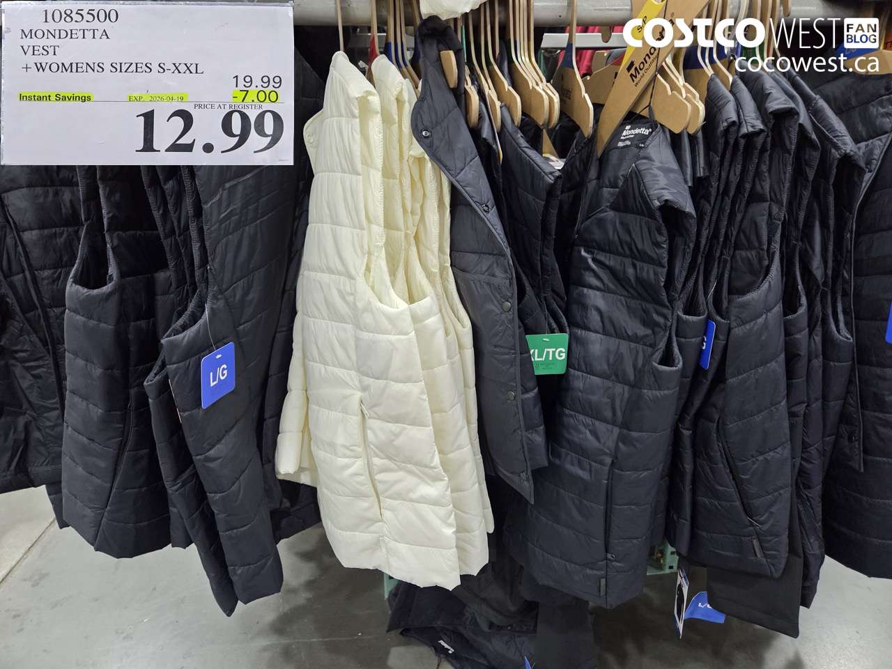 1085500 MONDETTA VEST WOMENS SIZES S-XXL ($7.00 INSTANT SAVINGS EXPIRES ON 2026-04-19) $12.99