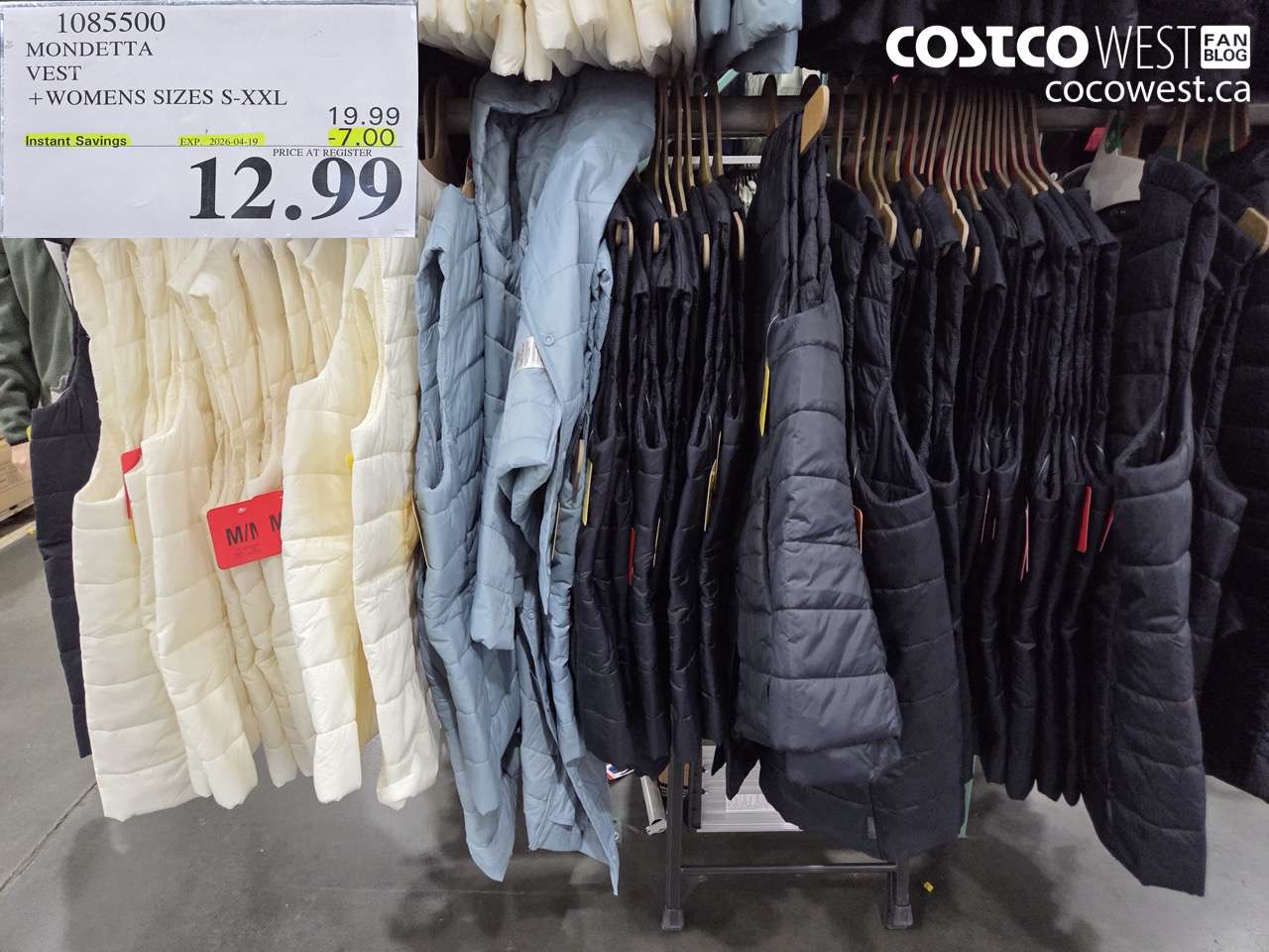 1085500 MONDETTA VEST WOMENS SIZES S-XXL ($7.00 INSTANT SAVINGS EXPIRES ON 2026-04-19) $12.99