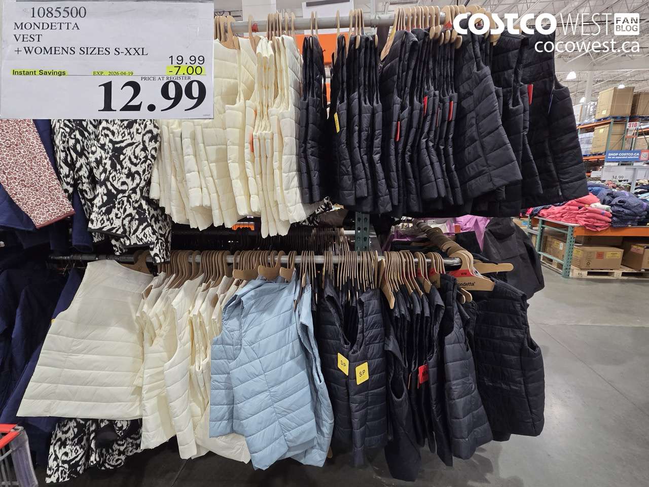 1085500 MONDETTA VEST + WOMENS SIZES S-XXL ($7.00 INSTANT SAVINGS EXPIRES ON 2026-04-19) $12.99