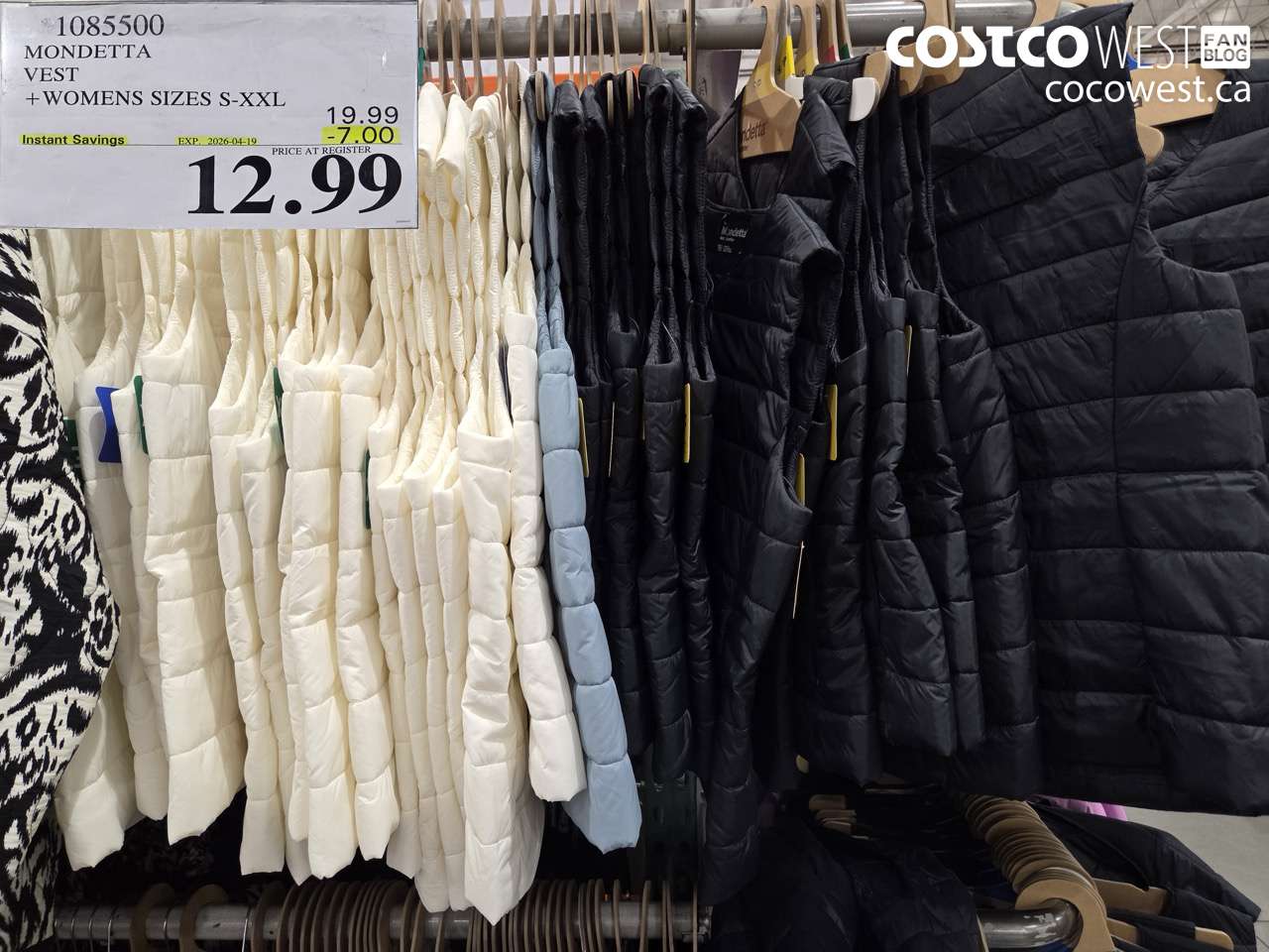 1085500 MONDETTA VEST + WOMENS SIZES S-XXL ($7.00 INSTANT SAVINGS EXPIRES ON 2026-04-19) $12.99