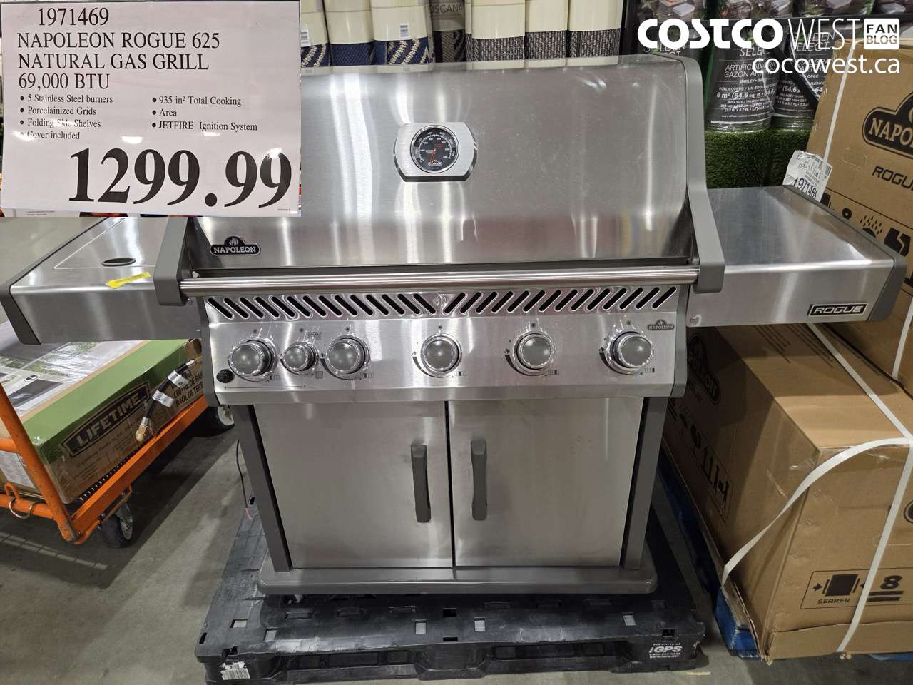 1971469 NAPOLEON ROGUE 625 NATURAL GAS GRILL 69,000 BTU $1299.99
