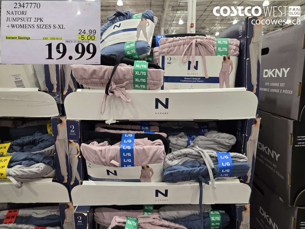 2347770 NATORI JUMPSUIT 2PK + WOMENS SIZES S-XL ($5.00 INSTANT SAVINGS EXPIRES ON 2026-04-12) $19.99