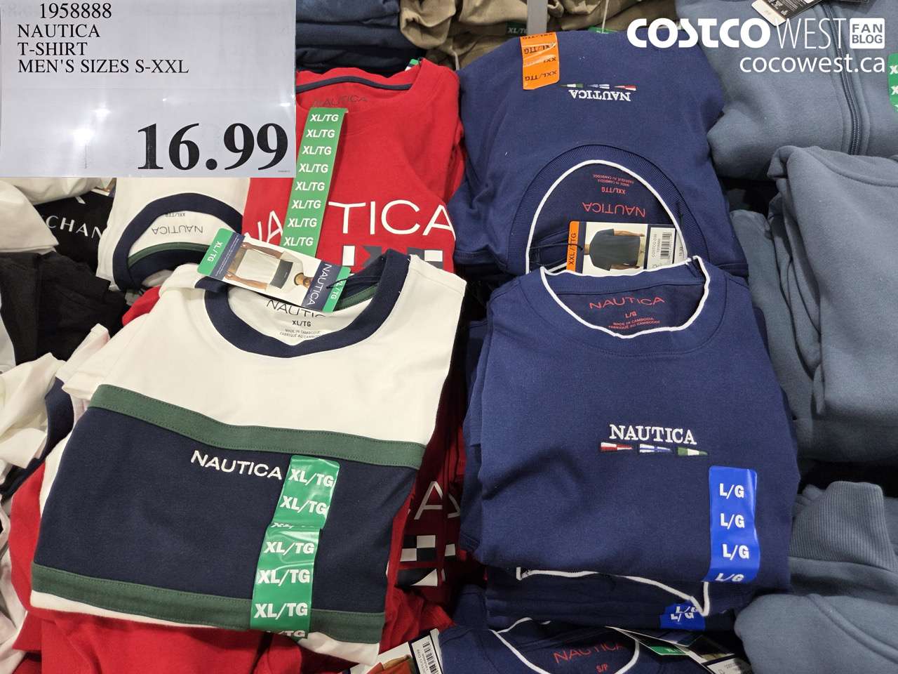 1958888 NAUTICA T-SHIRT MEN'S SIZES S-XXL $16.99