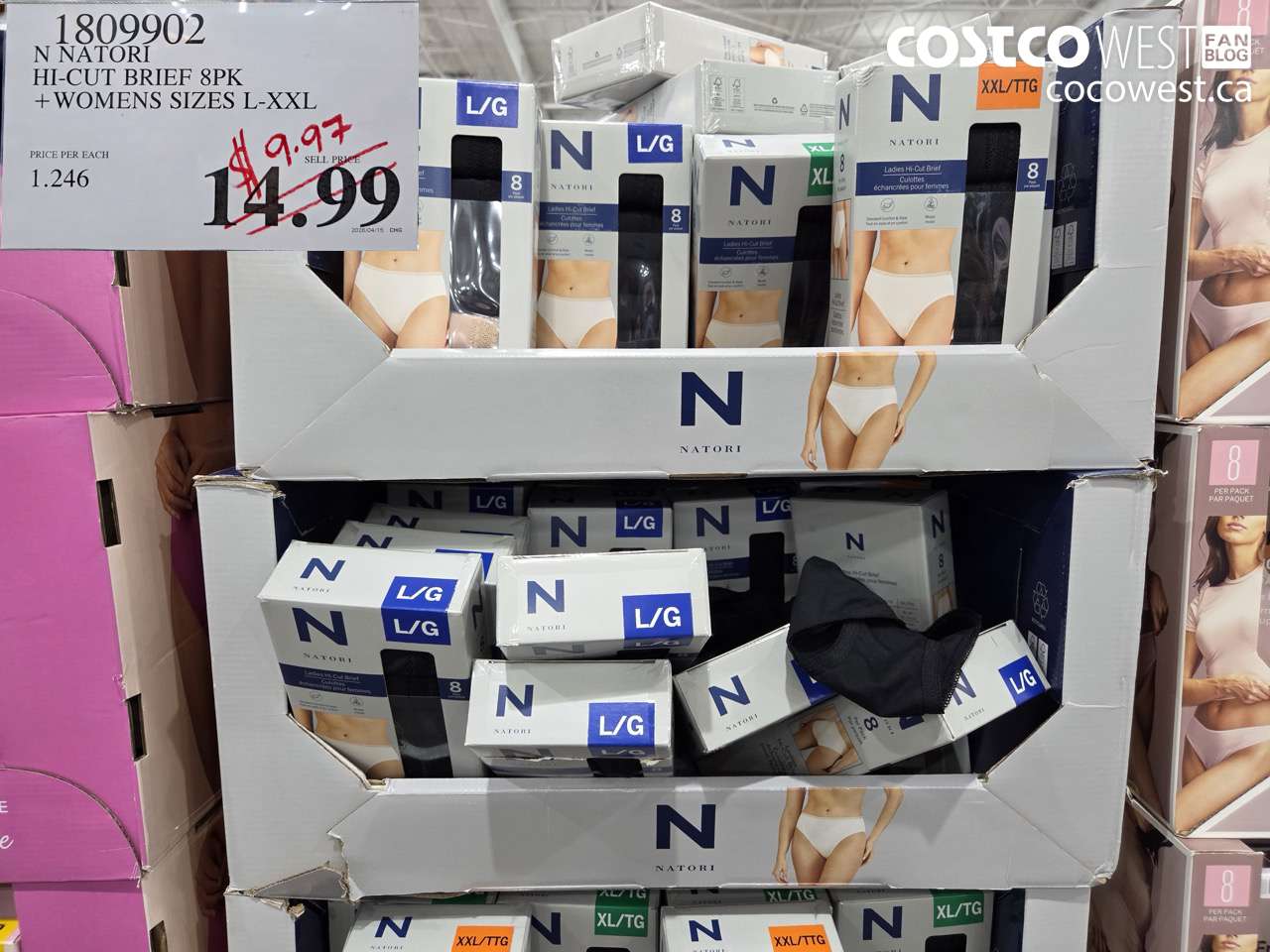 180902 NNATORI HI-CUT BRIEF 8PK + WOMENS SIZES L-XXL $9.97