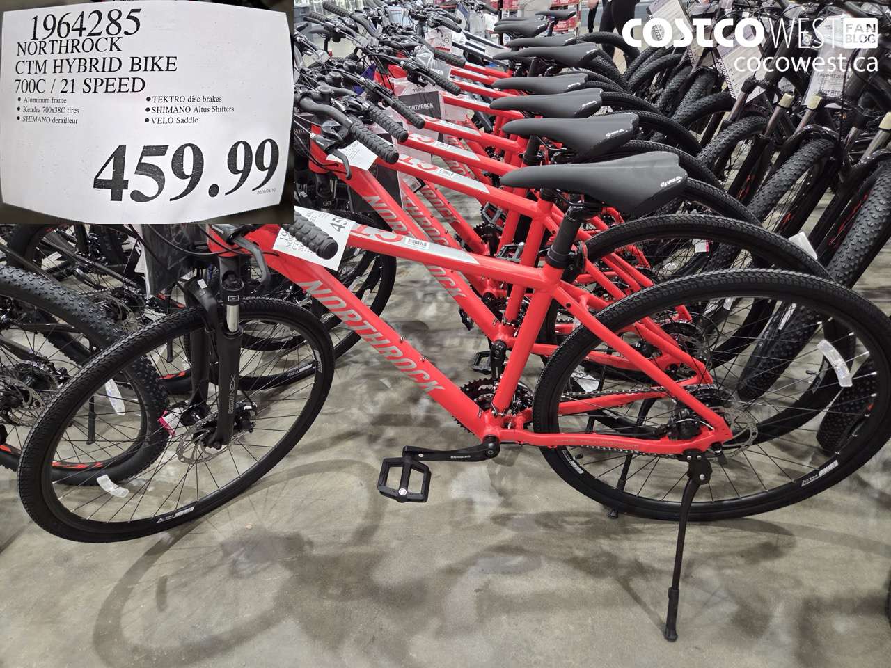 1964285 NORTHROCK CTM HYBRID BIKE 700C / 21 SPEED $459.99