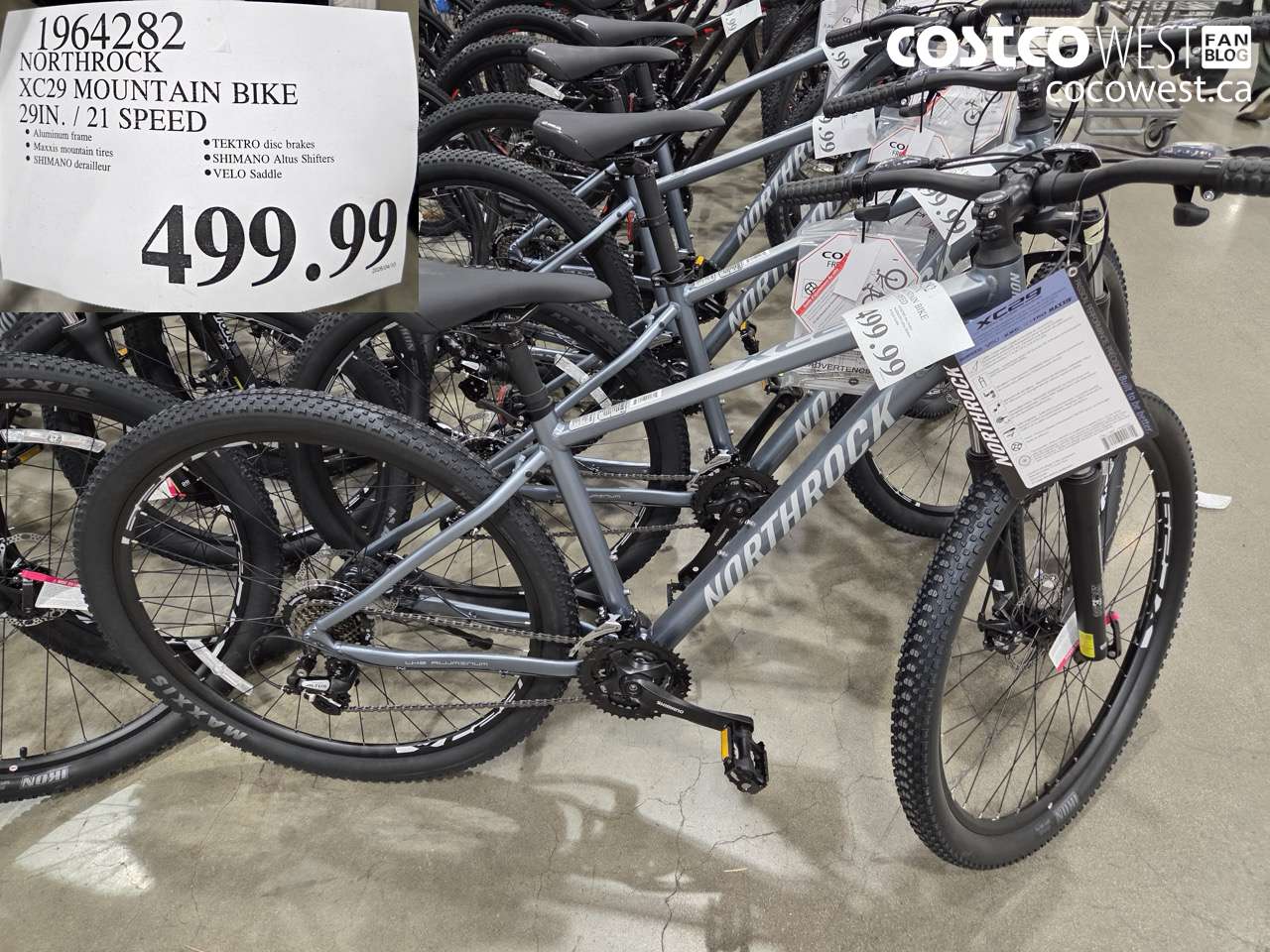 1964282 NORTHROCK XC29 MOUNTAIN BIKE 29IN. / 21 SPEED $499.99