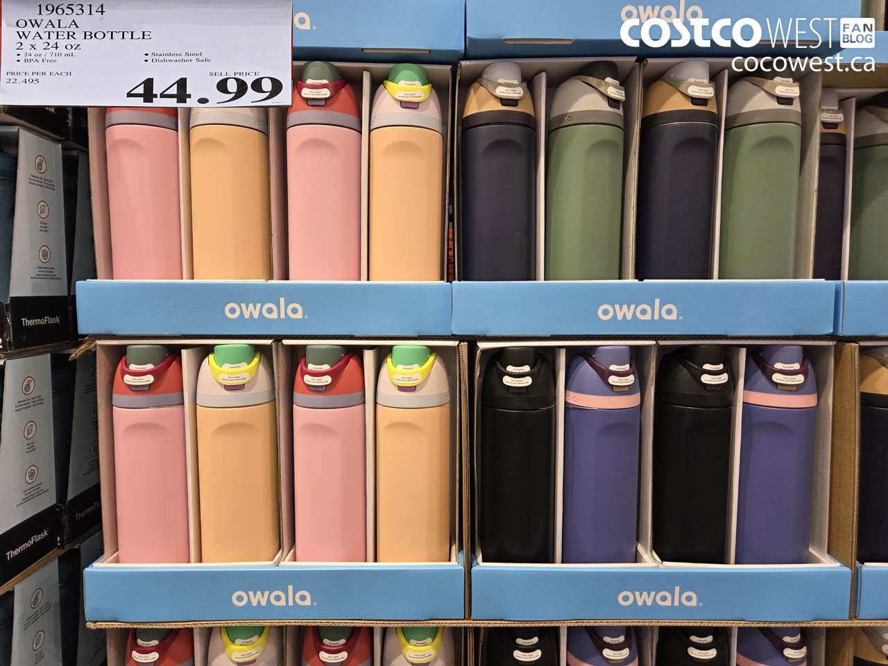 1965314 OWALA WATER BOTTLE 2 X 24 OZ $44.99