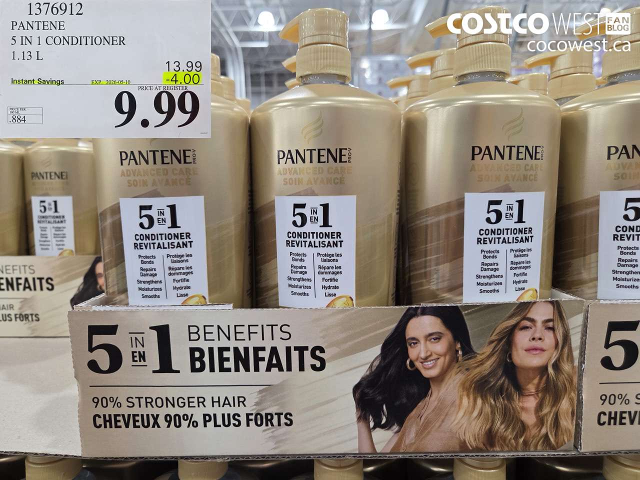 1376912 PANTENE 5 IN 1 CONDITIONER 1.13 L ($4.00 INSTANT SAVINGS EXPIRES ON 2026-05-10) $9.99
