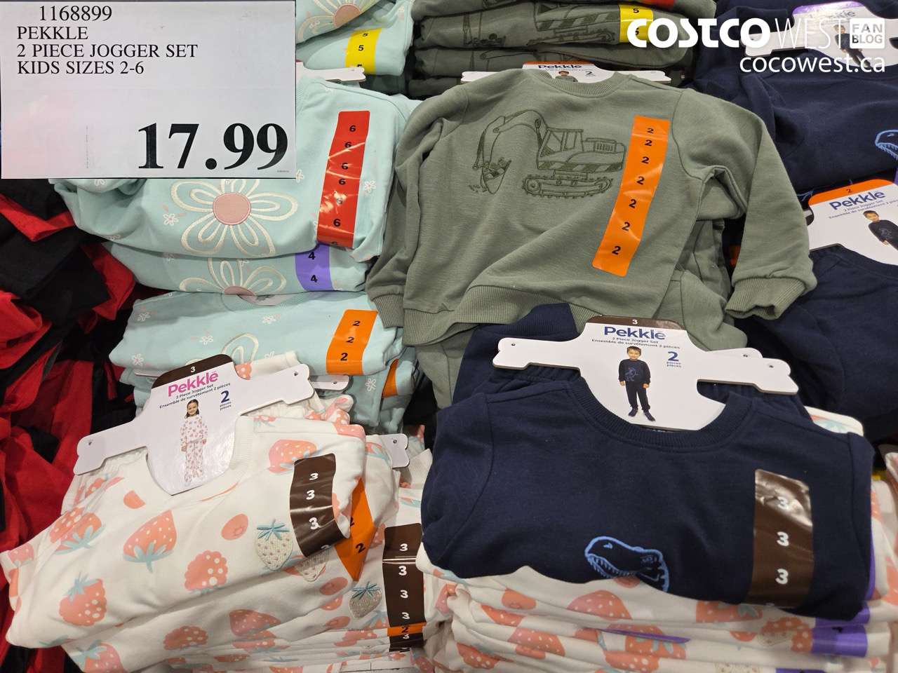 1168899 PEKKLE 2 PIECE JOGGER SET KIDS SIZES 2-6 $17.99