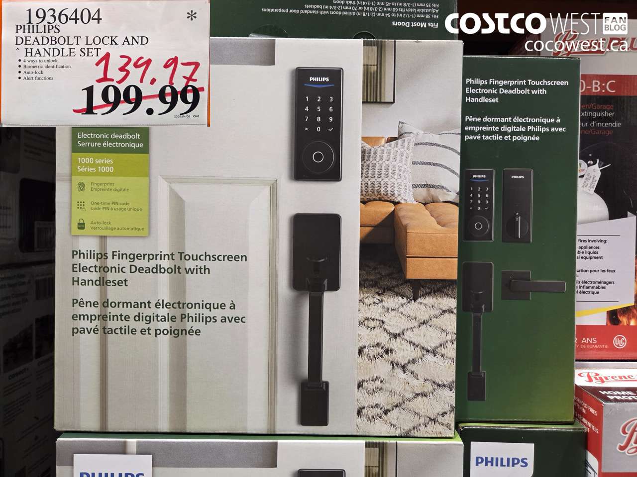 1936404 PHILIPS DEADBOLT LOCK AND HANDLE SET $139.97