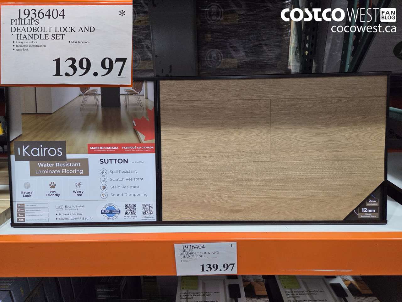 19360404 PHILIPS DEADBOLT LOCK AND HANDLE SET $139.97