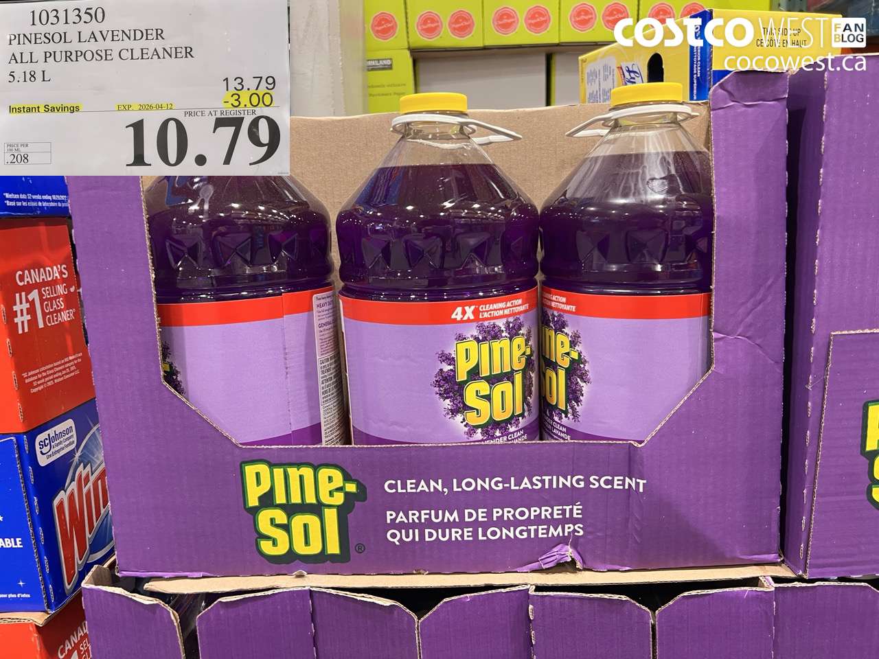 1031350 PINESOL LAVENDER ALL PURPOSE CLEANER ($3.00 INSTANT SAVINGS EXPIRES ON 2026-04-12) $10.79