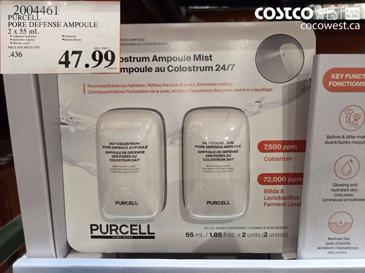 2004461 PURCELL PORE DEFENSE AMPOULE 2 X 55 ML $47.99