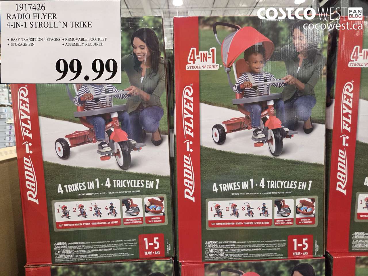 1917426 RADIO FLYER 4-IN-1 STROLL N TRIKE $99.99