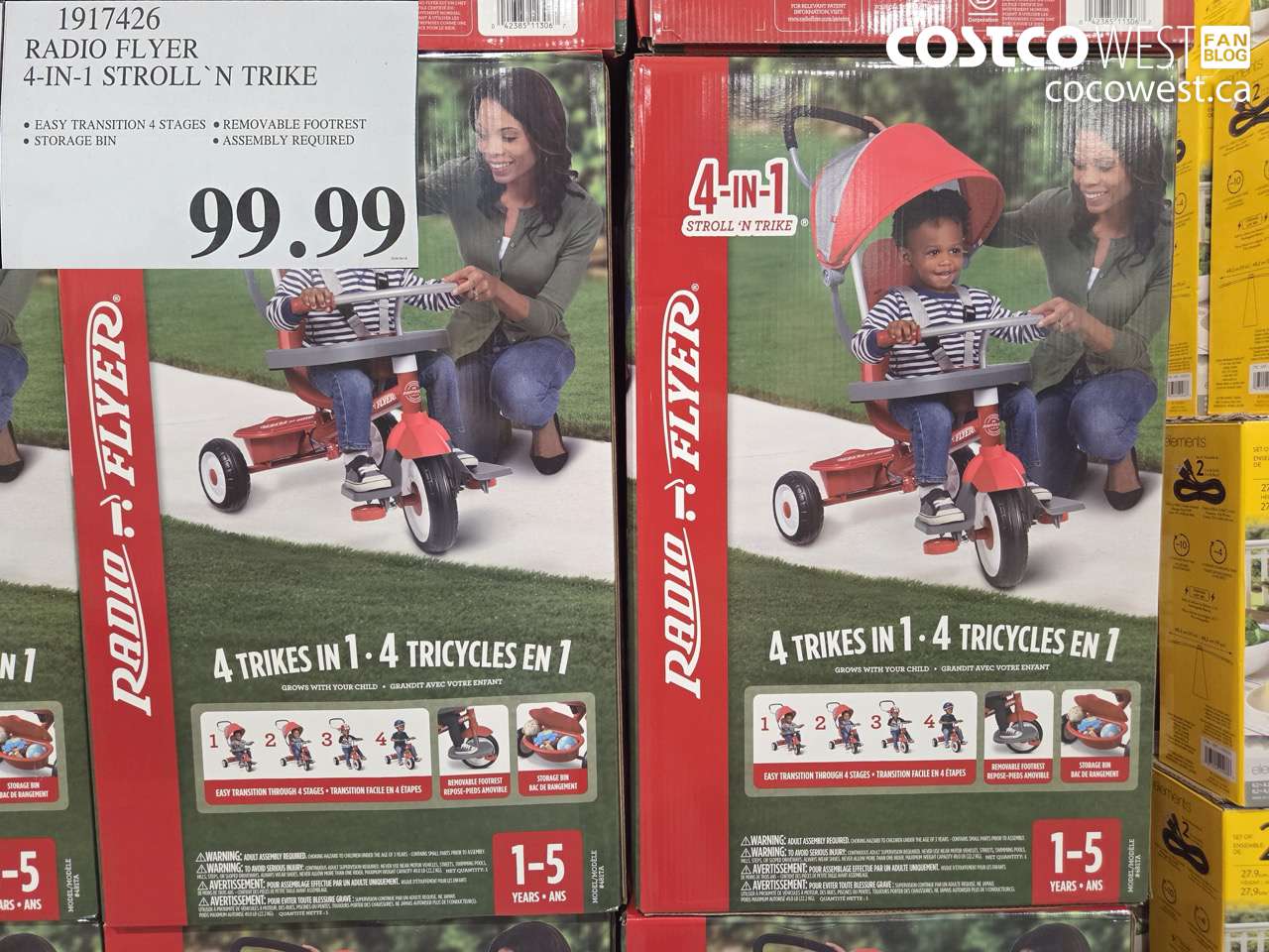 1917426 RADIO FLYER 4-IN-1 STROLL N' TRIKE $99.99