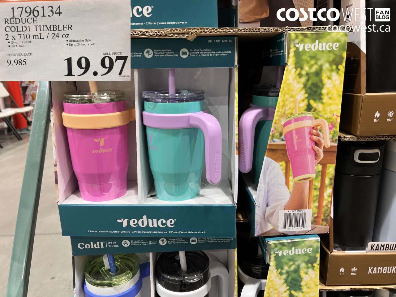 1796134 REDUCE COLD1 TUMBLER 2 X 710ML / 24 OZ $19.97