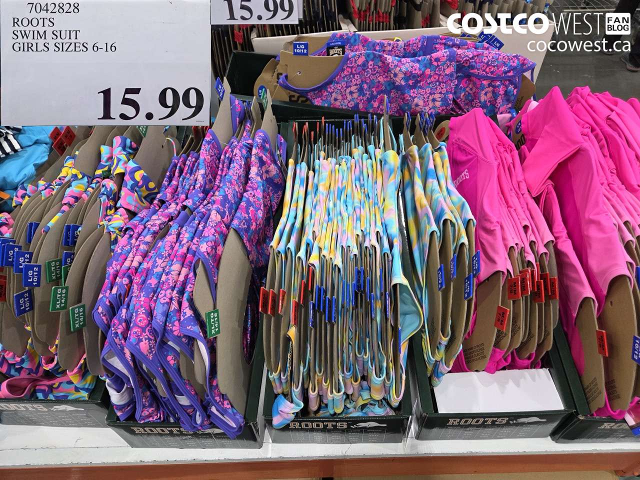 7042828 ROOTS SWIM SUIT GIRLS SIZES 6-16 $15.99