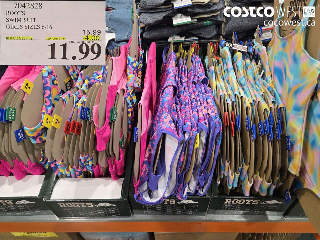 7042828 ROOTS SWIM SUIT GIRLS SIZES 6-16 ($4.00 INSTANT SAVINGS EXPIRES ON 2026-04-26) $11.99