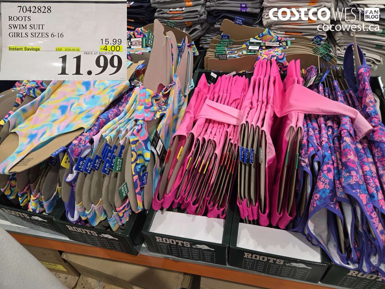 7042828 ROOTS SWIM SUIT GIRLS SIZES 6-16 ($4.00 INSTANT SAVINGS EXPIRES ON 2026-04-26) $11.99