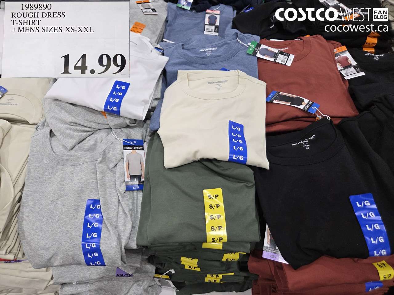 1989890 ROUGH DRESS T-SHIRT + MENS SIZES XS-XXL $14.99