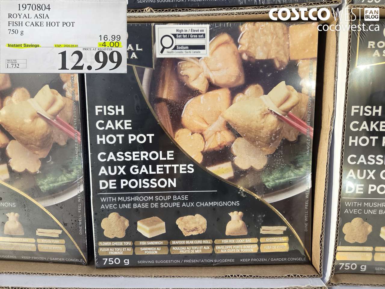 1970804 ROYAL ASIA FISH CAKE HOT POT 750 G ($4.00 INSTANT SAVINGS EXPIRES ON 2026-05-03) $12.99