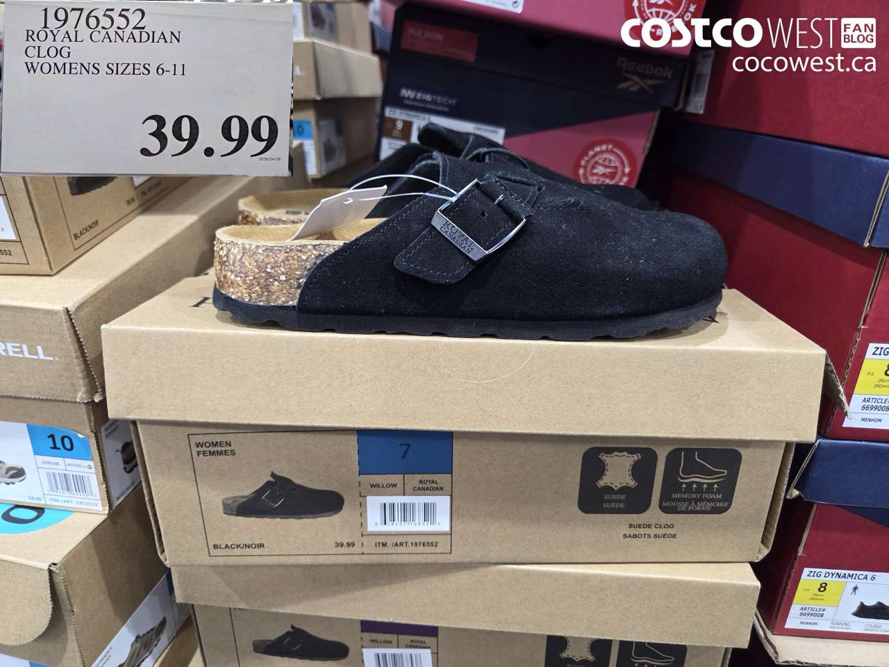 1976552 ROYAL CANADIAN CLOG WOMENS SIZES 6-11 $39.99