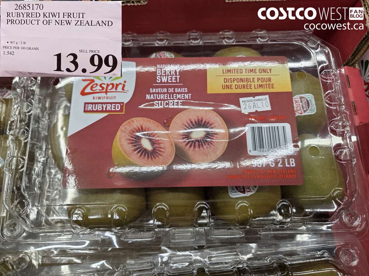 2685170 RUBYRED KIWI FRUIT PRODUCT OF NEW ZEALAND $13.99