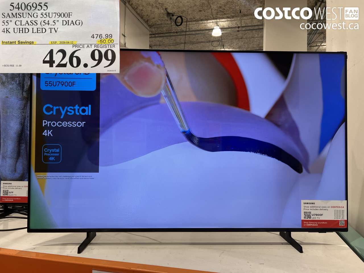 5406955 SAMSUNG 55U7900F 55