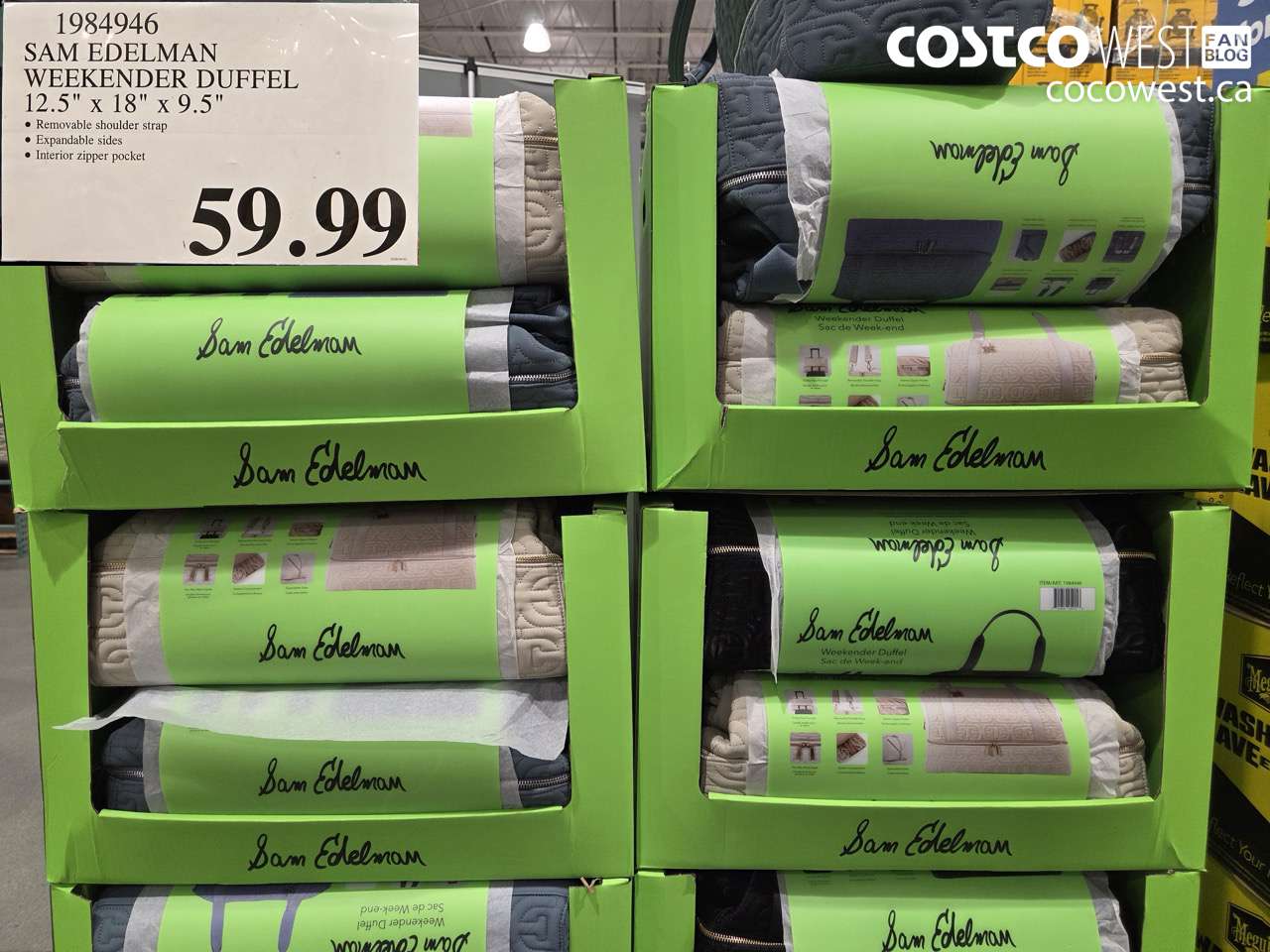 1984946 SAM EDELMAN WEEKENDER DUFFEL 12.5
