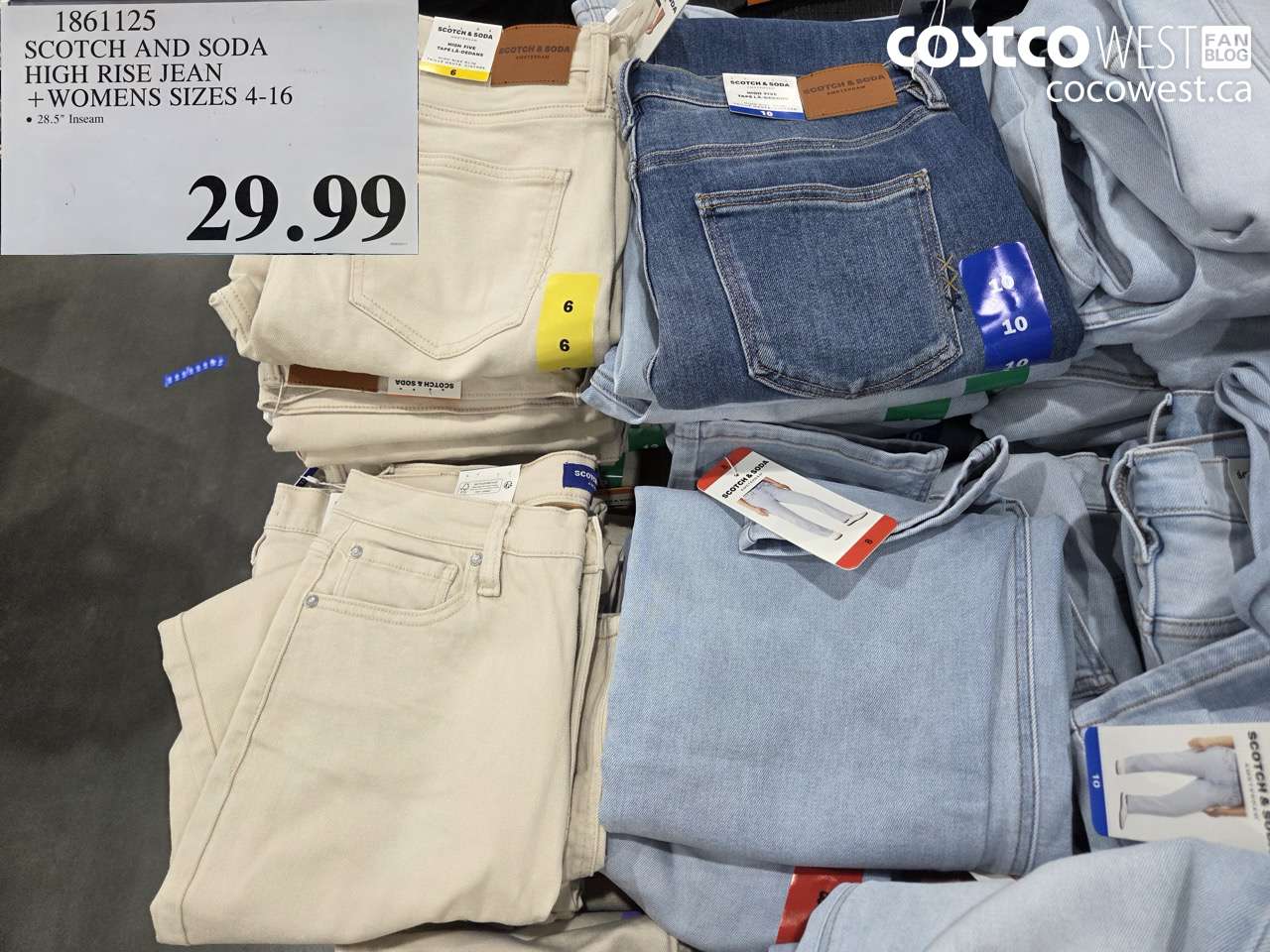 1861125 SCOTCH AND SODA HIGH RISE JEAN + WOMENS SIZES 4-16 $29.99