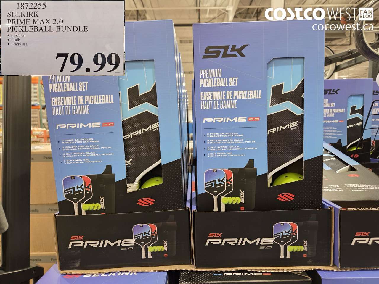 1872255 SELKIRK PRIME MAX 2.0 PICKLEBALL BUNDLE $79.99